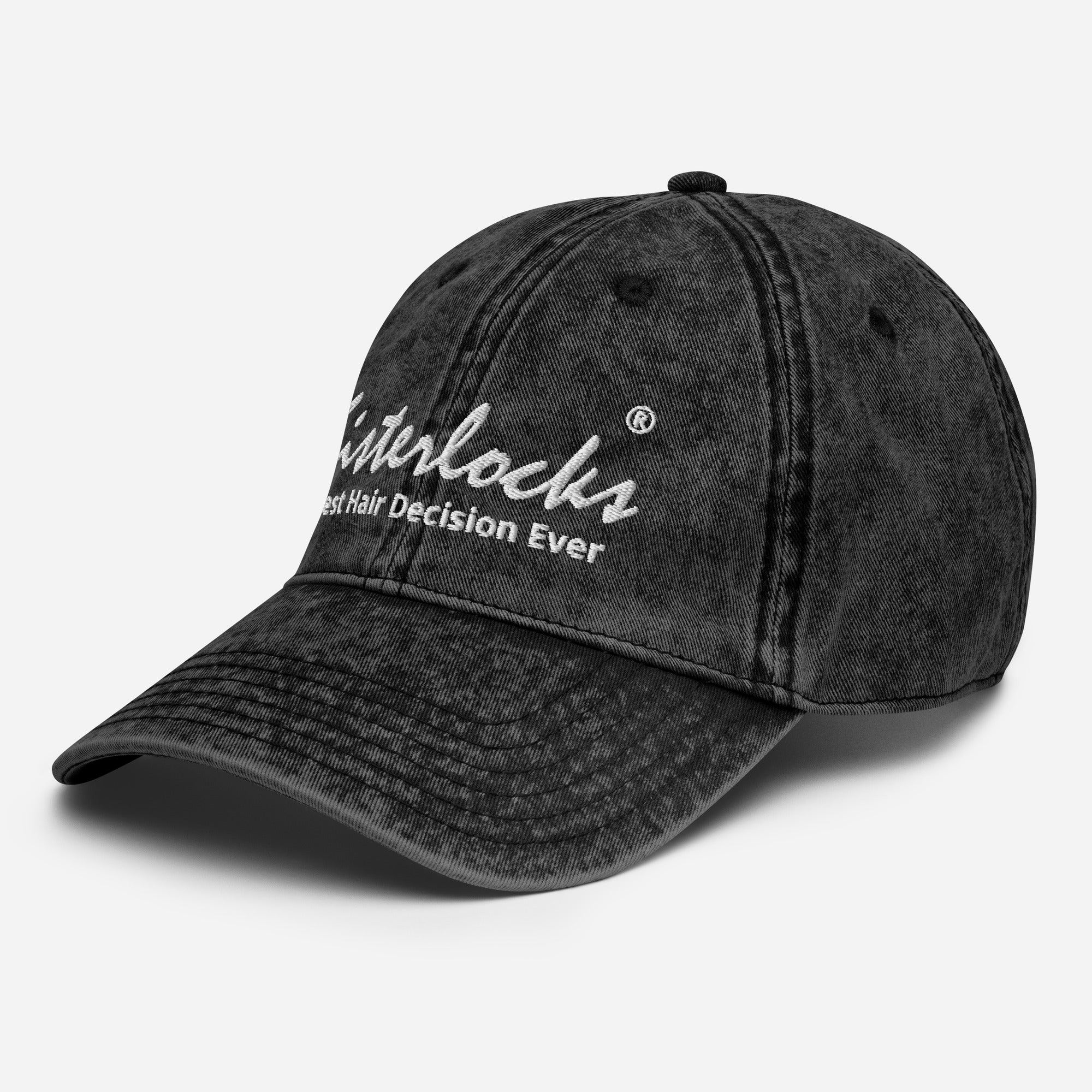 Sisterlocks "Best Decision" Cotton Cap - Black