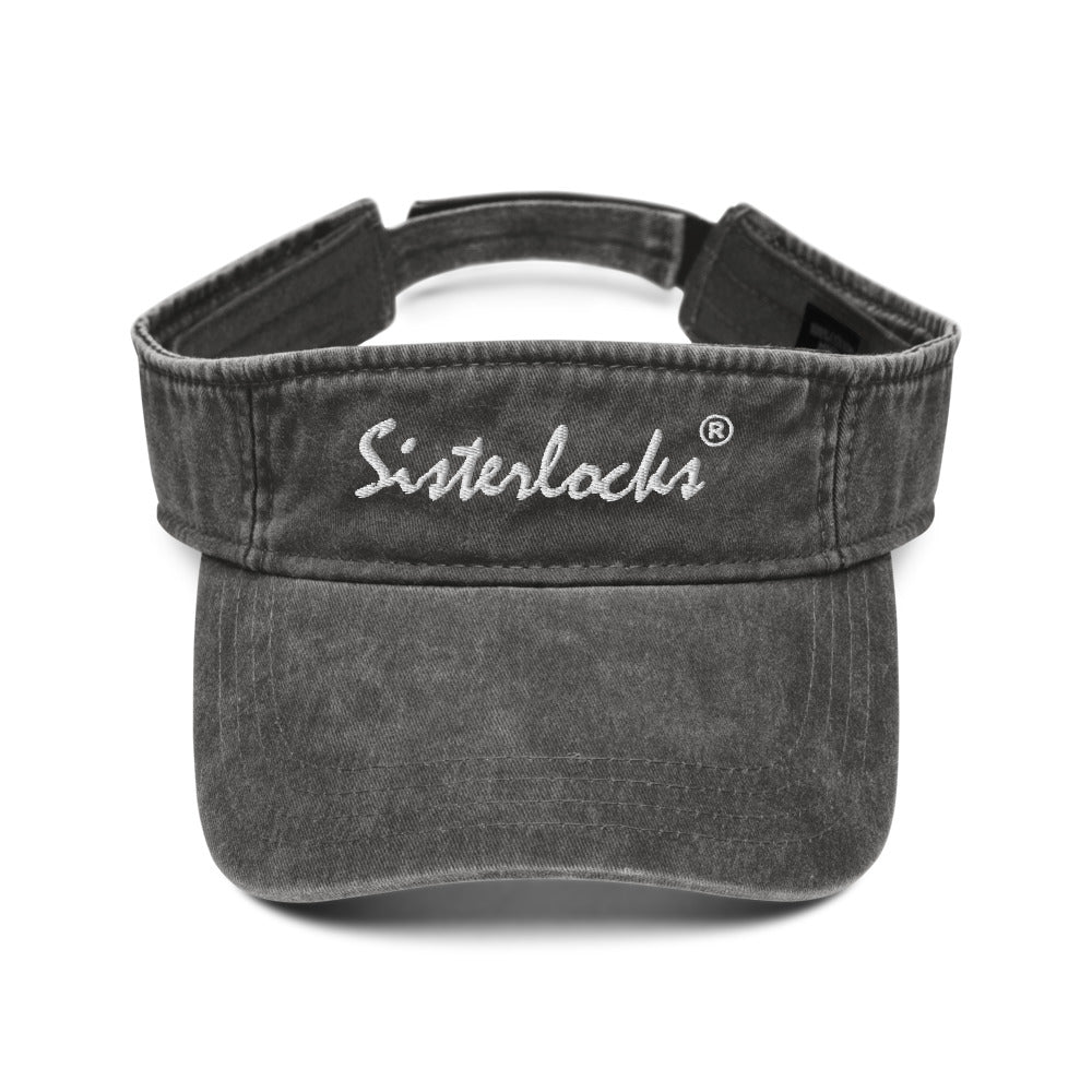 Sisterlocks Denim Visor - Black