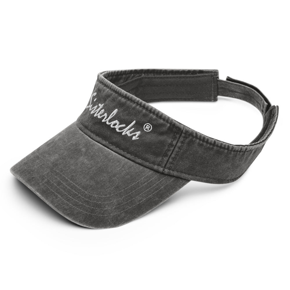 Sisterlocks Denim Visor - Black