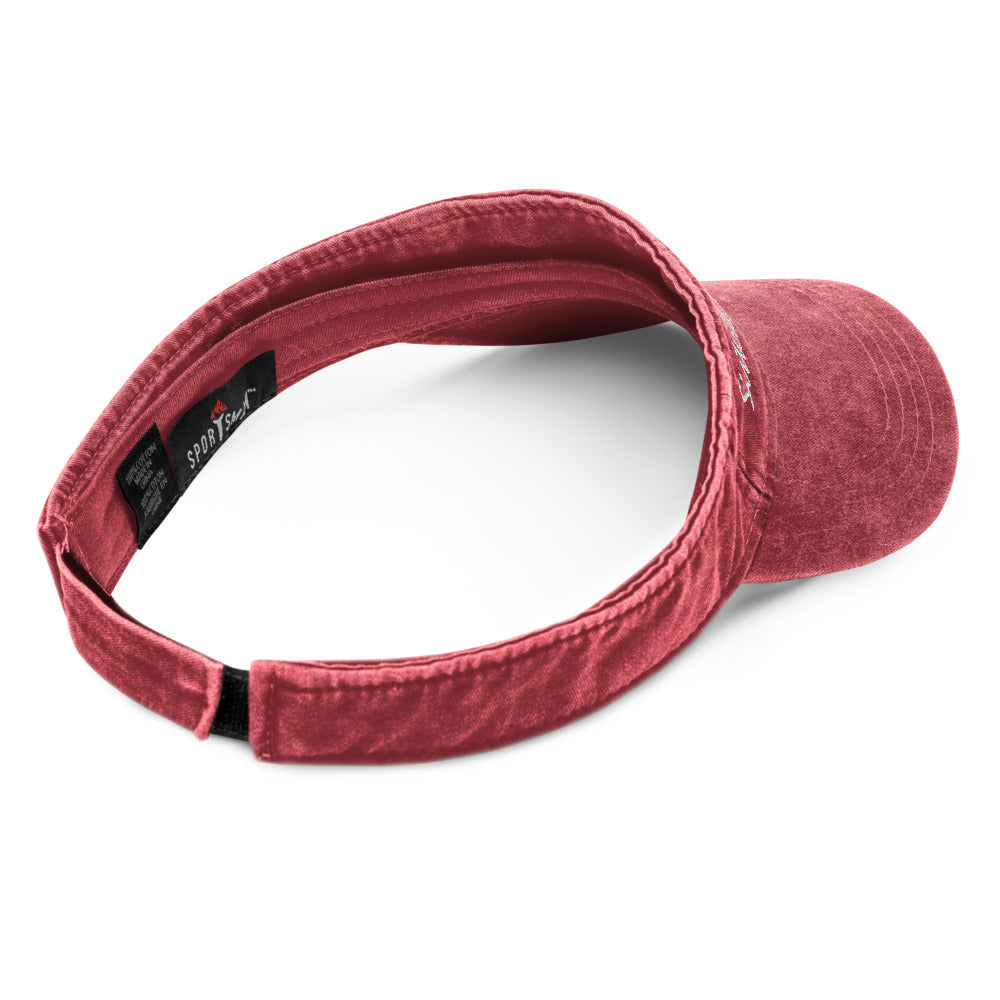 Sisterlocks Denim Visor - Maroon