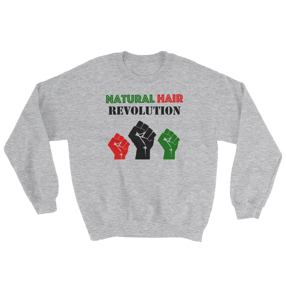 Natural Hair Revolution -  Grey Sweatshirt