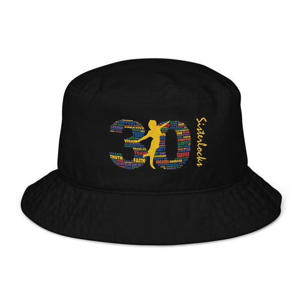 Sisterlocks 30th Anniversary Embroidered Bucket Hat (Multiple Colors)