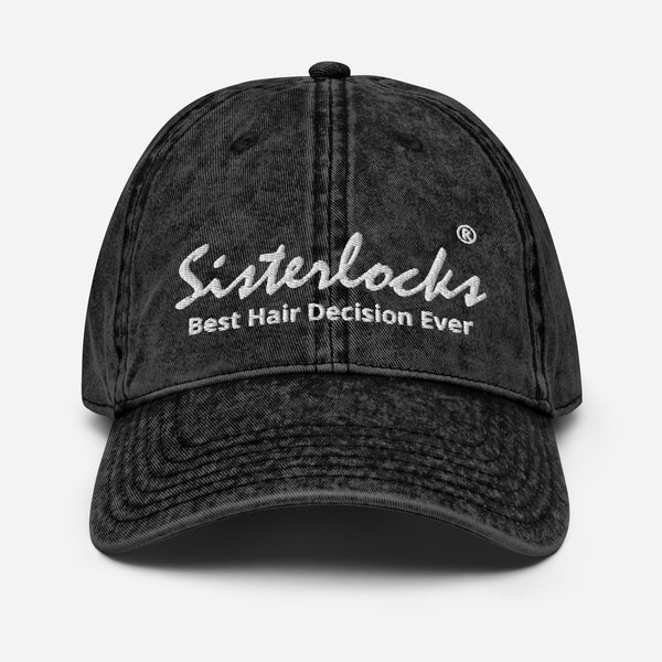 Sisterlocks "Best Decision" Cotton Cap - Black