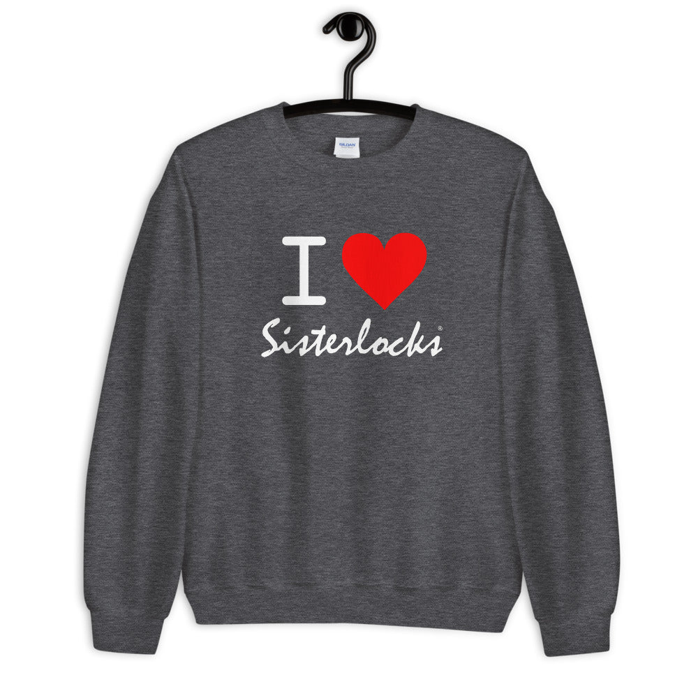 Sisterlocks "I Love Sisterlocks" Sweatshirt - Dark Grey