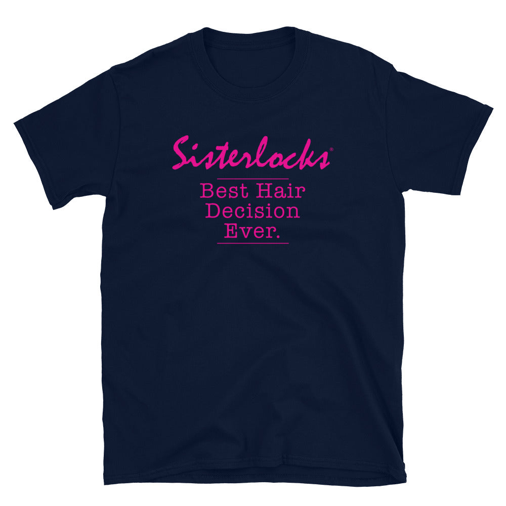 Sisterlocks "Best Hair Decision" - Softstyle T-Shirt (Dark Blue)
