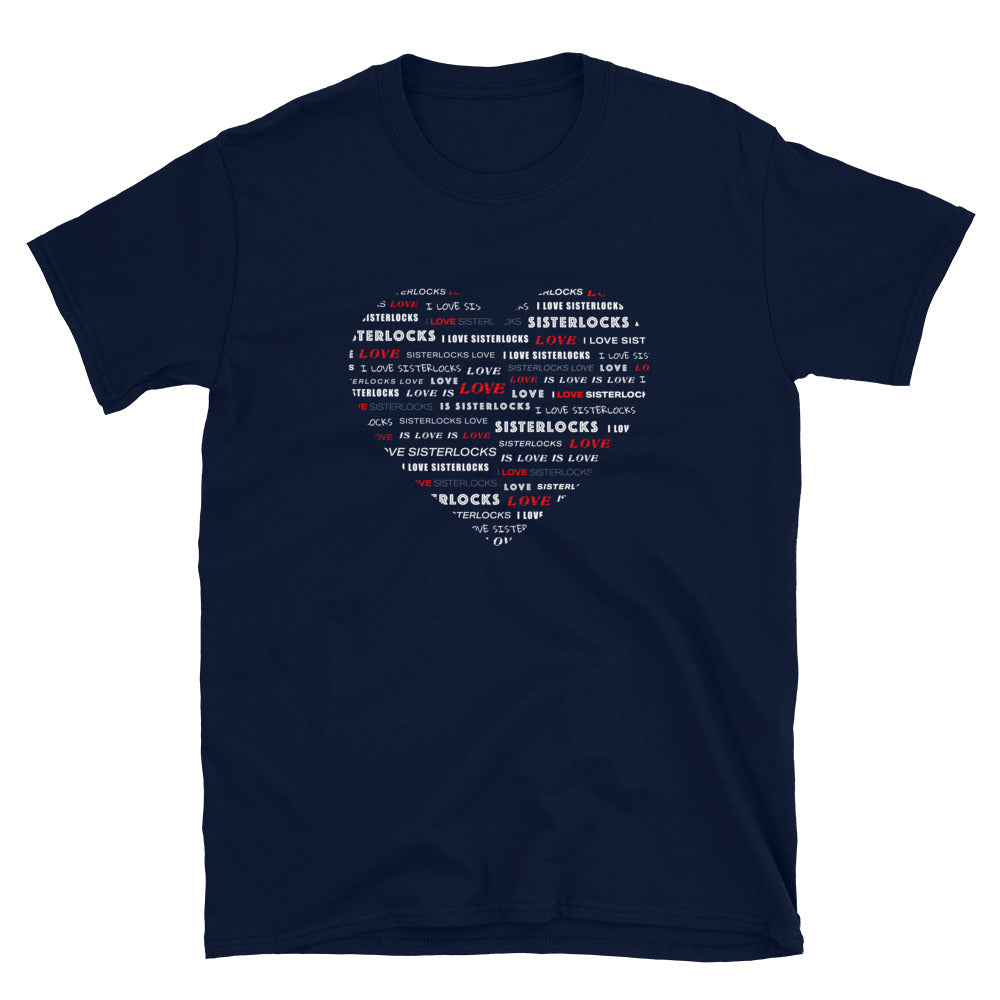 Sisterlocks Heart - Softstyle T-Shirt (Navy)