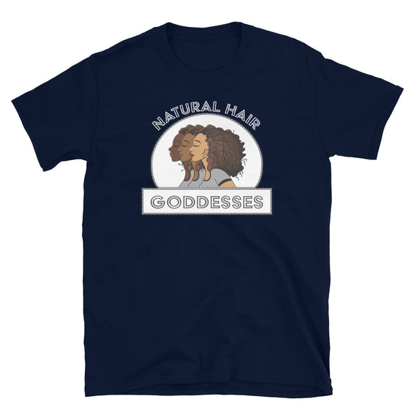 Natural Hair Goddesses T-Shirt - Navy