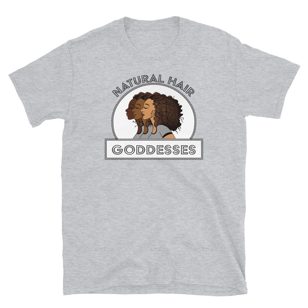Natural Hair Goddesses T-Shirt - Grey