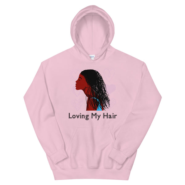 Loving My Hair Hoodie - Pink