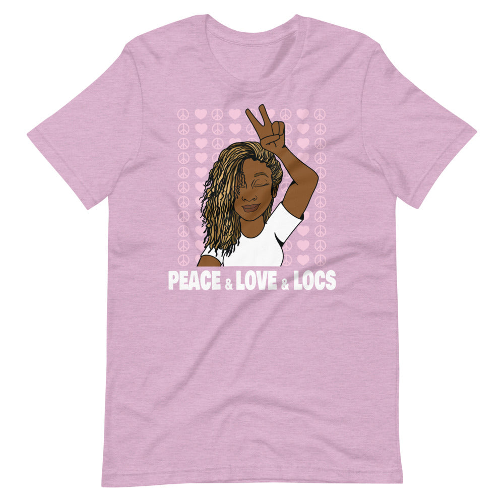 Peace, Love, Locs T-shirt